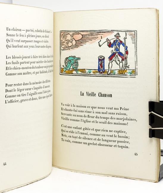 Friperies. Poésies ornées de vignettes gravées sur bois par Raoul Dufy et coloriées à la main par Jeanne Rosoy et L. Petitbarat