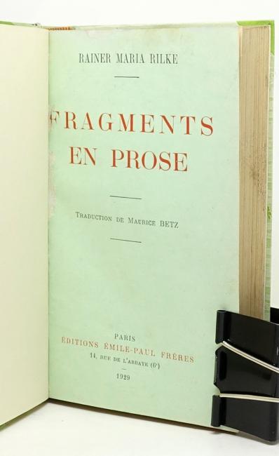 Fragments en prose