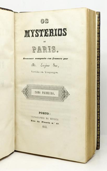 [Les Mystres de Paris] Os Mysterios de Paris. Romance composto em francez por M. Eugne Sue. Vertido em Linguagem