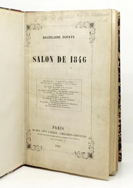 Baudelaire Dufaÿs. Salon de 1846