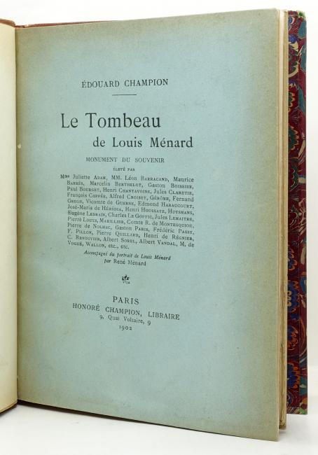Le Tombeau de Louis Ménard