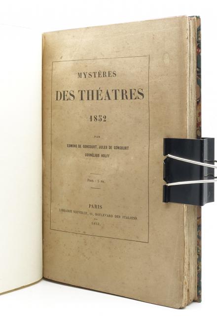 Mystres des Thtres. 1852