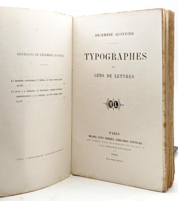 Typographes et Gens de Lettres