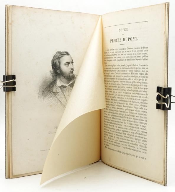 Notice de Charles Baudelaire pour les Chants et Chansons de Pierre Dupont