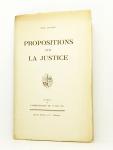 Propositions sur la Justice