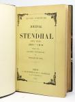 Journal de Stendhal (Henri Beyle). 1801-1814
